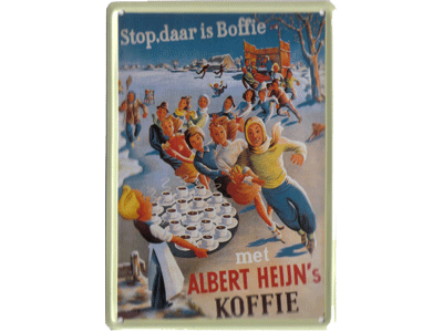 Stop, daar is Boffie met Albert Heijn's Koffie
