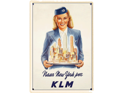 KLM naar New york